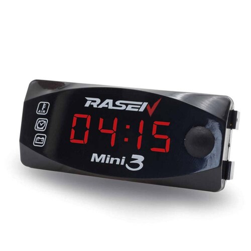 Cargador Para Moto Rasen Rectangular Con Triple Funcion Voltimetro Medidor De Temp Y Tiempo Color Azul       