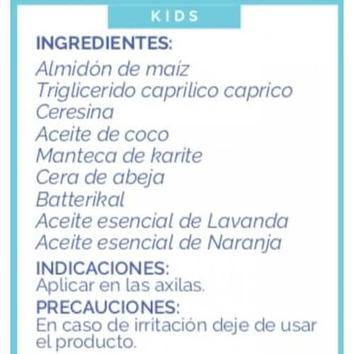 Desodorante Natural para Niños   100% Natural Sin aluminio