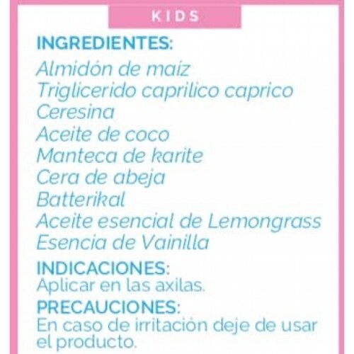 3 x Desodorante Natural para Niñas   100% Natural Sin aluminio