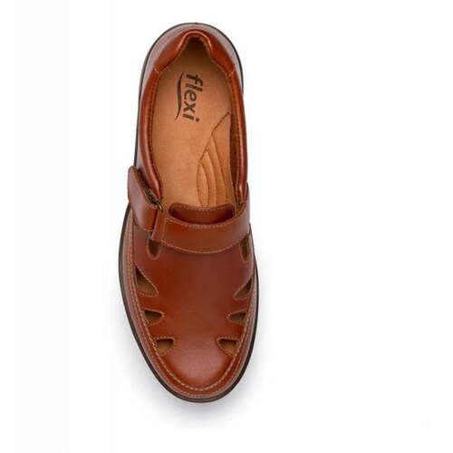 Zapato Flexi Mujer De Confort De Piel 25905whi