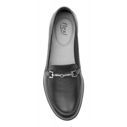 Zapato Flexi Mujer De Confort De Piel 101908neg