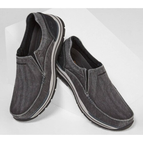 Tenis Skechers Hombre Memory Foam Relaxed Extra Ancho 64109