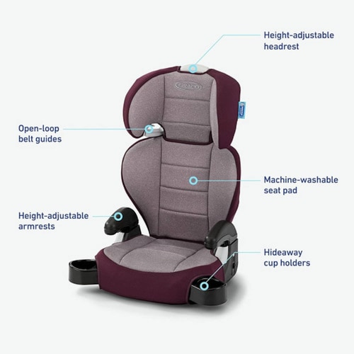 Auto Asiento Graco Turbobooster 2.0 2 En1 Highback 2184596 Bordo