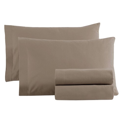 Sábanas Queen Size 100% Algodón , Color Kaki