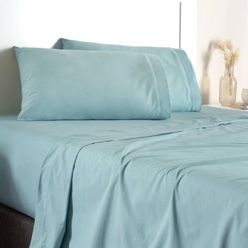 Sábanas Queen Size 100% Algodón , Color Menta