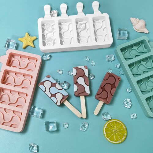 ecomlab Moldes Para Paleta De Silicona Reutilizable Lengua Gato.