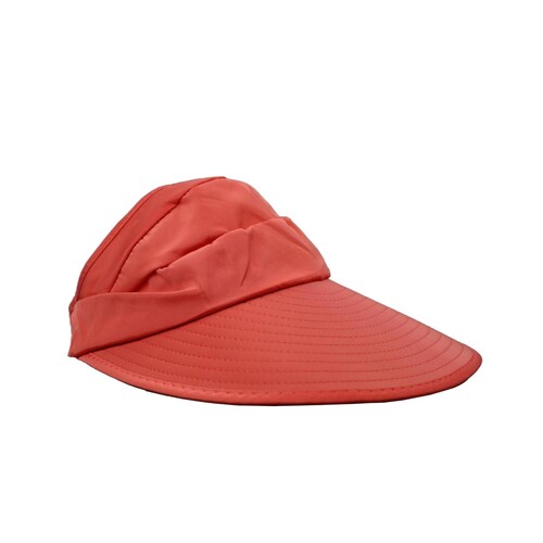 Sombrero Para Sol Dama Playa Primavera Verano Protección Uv (Coral Claro).
