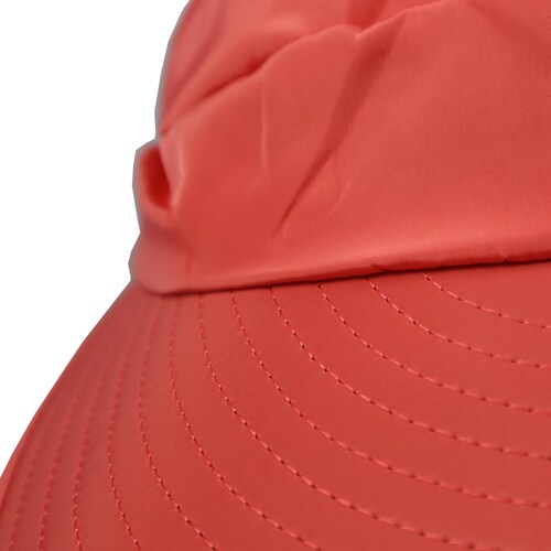Sombrero Para Sol Dama Playa Primavera Verano Protección Uv (Coral Claro).