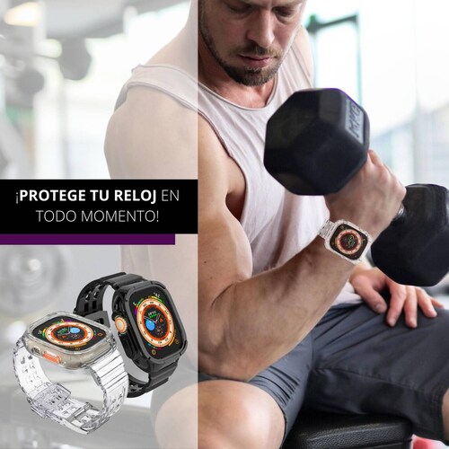 Correa de silicona ultra resistente para Apple Watch todas las series  38/40/41/42/44/45mm diseñada para un uso rudo y duradero estilo y protección (Verde)