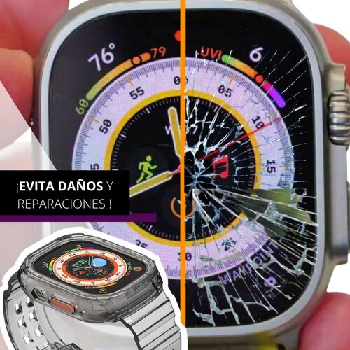 Correa de silicona ultra resistente para Apple Watch todas las series  38/40/41/42/44/45mm diseñada para un uso rudo y duradero estilo y protección (Verde)