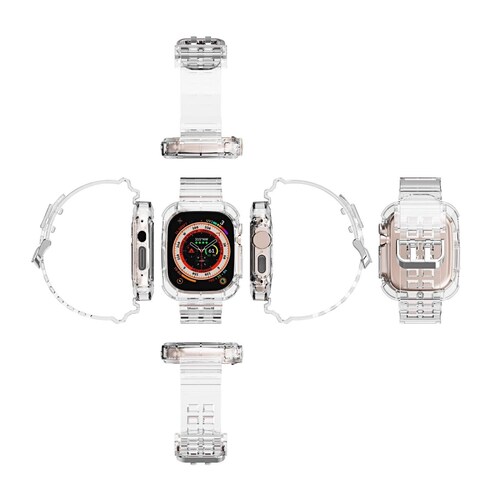 Correa de silicona ultra resistente para Apple Watch todas las series  38/40/41/42/44/45mm diseñada para un uso rudo y duradero estilo y protección (Verde)