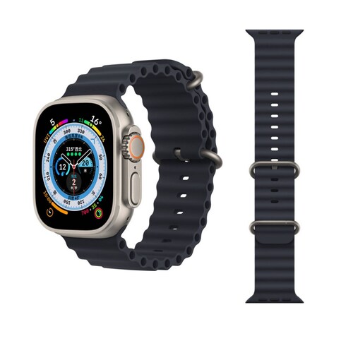 Correa Ocean Band Para Apple Watch ecomlab, Brazalete Deportivo De Entrenamiento Ajustable, Impermeable Y Suave Para Apple Watch Series 1,2,3,4,5,6,7,8,Ultra,Se (38/40/41/42/44/45/49 Mm)