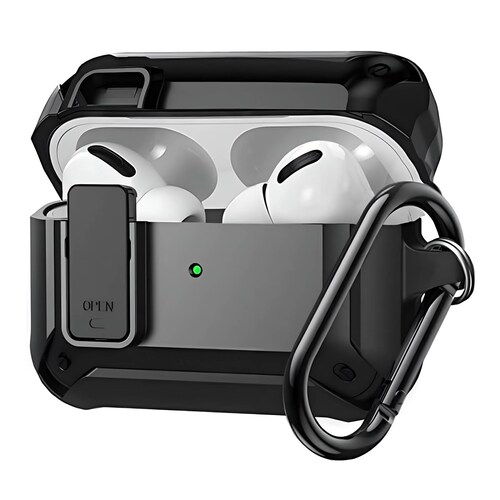 FUNDA PARA AIRPODS CARCASA ECOMLAB USO RUDO TODO LOS MODELOS PRO.