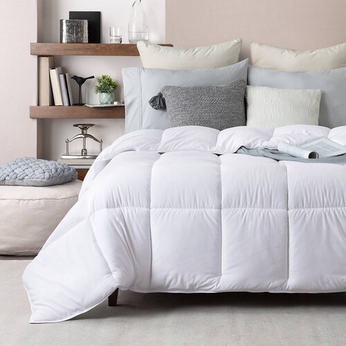 Edredón Acolchado Duvet Queen Size Hipoalergénico Blanco ESQUIMAL.