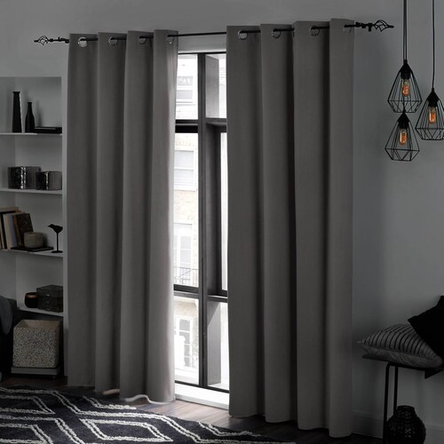 BLACKOUT Tela para cortinas rizadas efecto lino en 20 COLORES – AUS Store