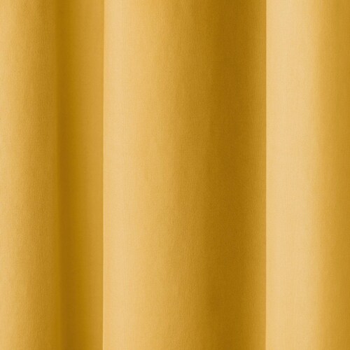 Cortina 2.36x1.80m Con Argollas Mostaza REAL TEXTIL