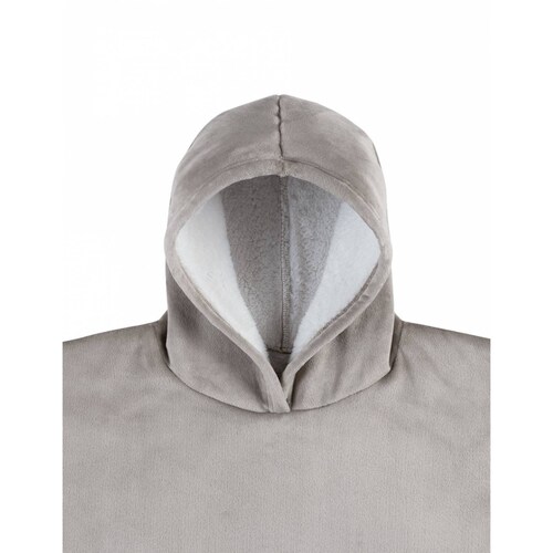 Sudadera Cobija Con Capucha Y Borrega Para Niña - Gris ESQUIMAL