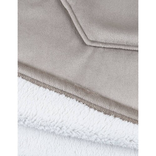 Sudadera Cobija Con Capucha Y Borrega Para Niña - Gris ESQUIMAL
