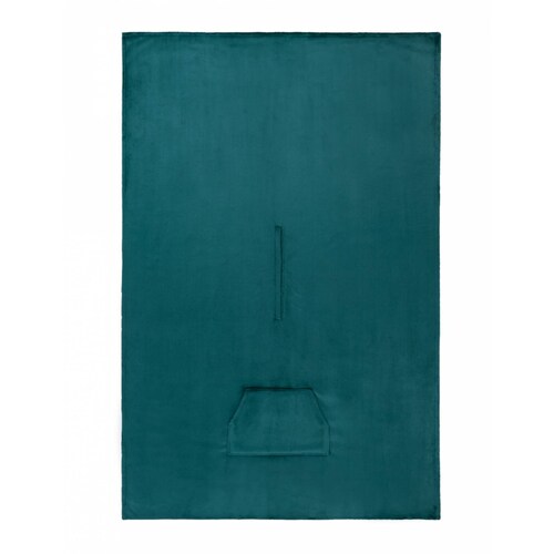 Cobija Cobertor Sudadera Tipo Chal Poncho Para Mujer de Color Verde Ultramar ESQUIMAL.