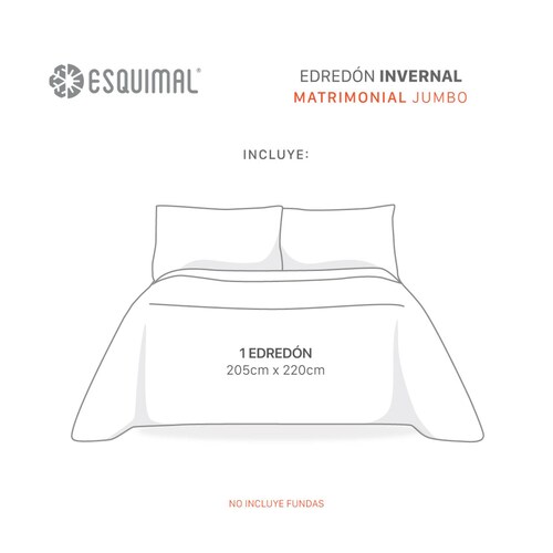 Cobertor Borrega Jumbo Matrimonial - Alabastro ESQUIMAL.