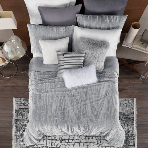 Cobertor Matrimonial Jumbo Edredón Invernal Luxus + Fundas Acero ESQUIMAL