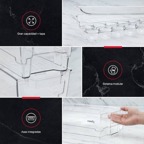 Contenedores Organizadores Para Refrigerador De 7 Pz COOKIFY.