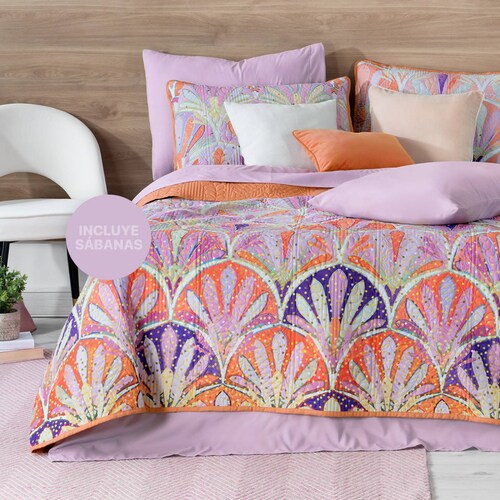 Set Edredón Ligero King Size con Fundas y Sabanas Santana REAL TEXTIL.