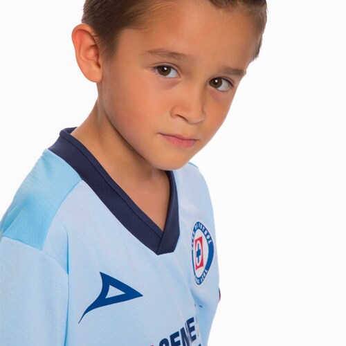 Jersey Pirma Cruz Azul Temporada 23/24 Nino Visita Azul celeste.
