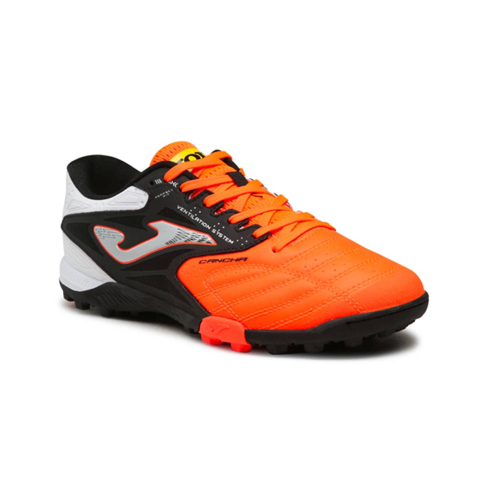 Tenis Futbol Rapido Joma Cancha 2308 Moqueta Turf Naranja Negro