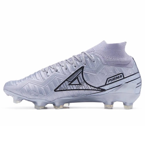 Tenis Pirma Futbol Tachones Skin Gamer Pro 3030 Hombre Plata/Negro.