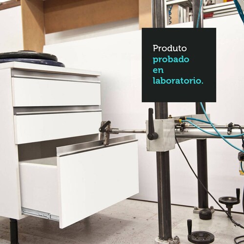 Mueble de Cocina Completa 240cm Blanco/Marrón Diamante Madesa 06.