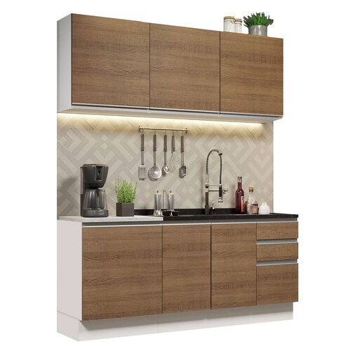 Armario Buffet de Cocina Blanco 180cm 