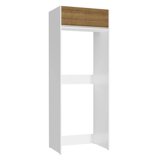 Alacena para Refrigerador Madesa Glamy 1 Puerta Basculante Blanco.