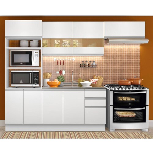 Mueble de Cocina Integral 270cm Marselha Madesa 01