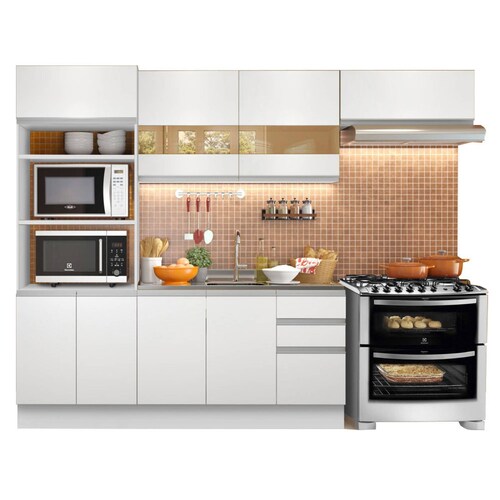 Mueble de Cocina Integral 270cm Marselha Madesa 01