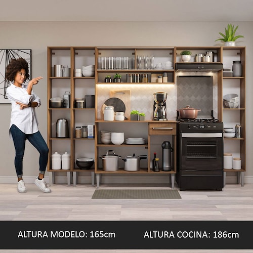 Mueble de Cocina Integral 261cm Emilly Madesa 04