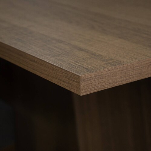 Juego de Comedor Madesa Luana Mesa con Tablero de Madera y 4 Sillas Marrón/Beige.