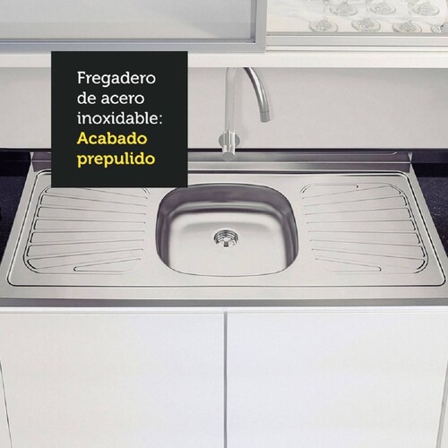 Tablero Tarja Inox para Mueble de Cocina Madesa 120 X 52 
