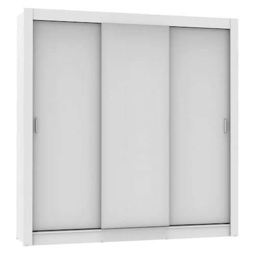 Ropero Madesa Mônaco 3 Puertas Correderas Marrón