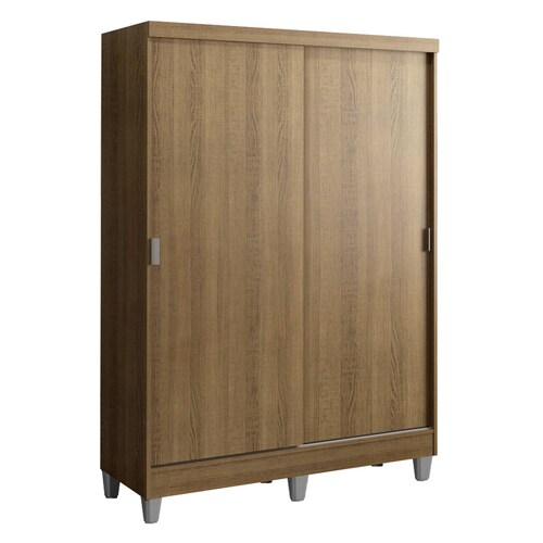 Ropero Madesa Luke 2 Puertas Correderas de Madera con Patas Blanco