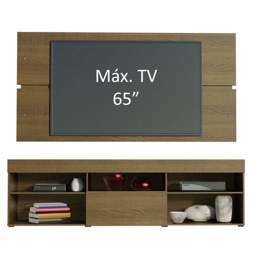 Centro de Entretenimiento para Tv hasta 65 Pulgadas Madesa Miami Marrón