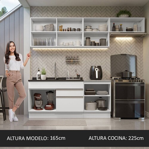 Mueble de cocina Soft completa 260 cm - Tienda Lokura