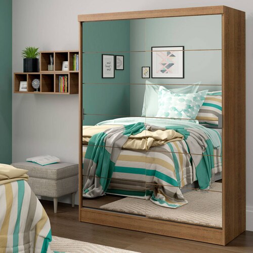 Closet Luke Madesa 2 Puertas Corredizas Con Espejos
