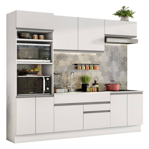 Cocina Integral Modular Madesa 270cm Glamy 13 BB.