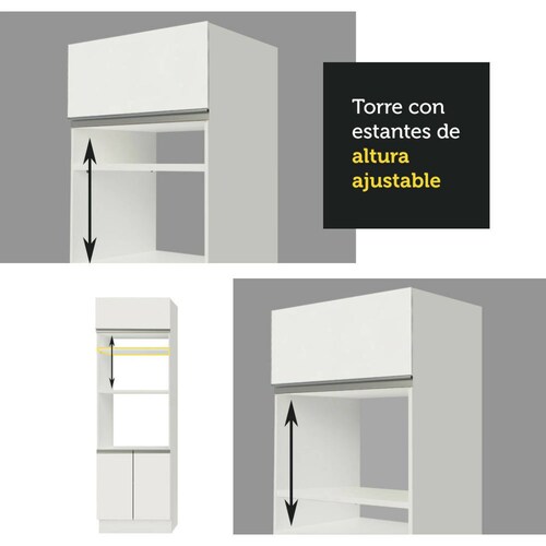 Mueble de Cocina Compacta Madesa Lívia Sin Encimera ni Tarja BB