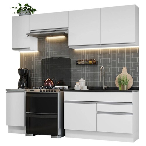 Mueble de Cocina Integral Glamy 240cm Madesa 07.