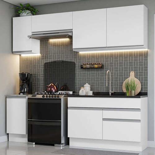Mueble de Cocina Integral Glamy 240cm Madesa 07.