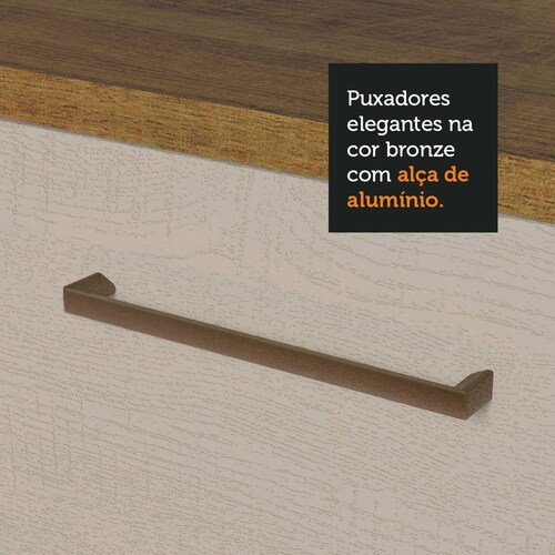 Mueble de Cocina Para Fregadero Agata Madesa Crema/Marrón.