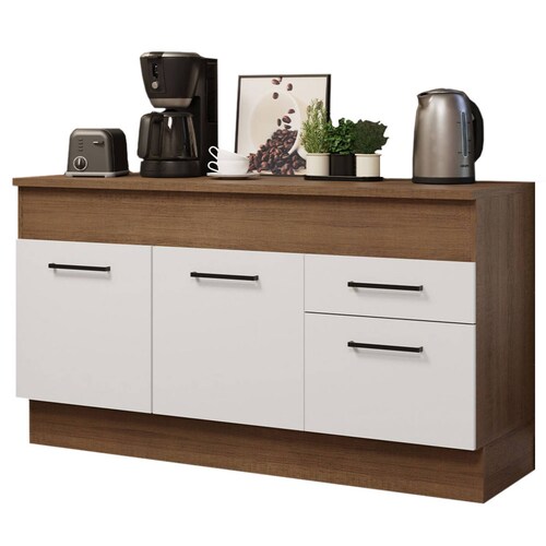 Mueble de Cocina Para Fregadero Madesa Agata 150 cm 2 Puertas e 2 Cajones (Con Tablero).