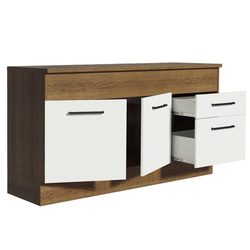 Mueble de Cocina Para Fregadero Madesa Agata 150 cm 2 Puertas e 2 Cajones (Con Tablero).